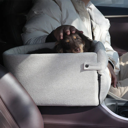 Portable Dog Car Seat Bed and Carrier for Small Pets - Travel Safety Accessories