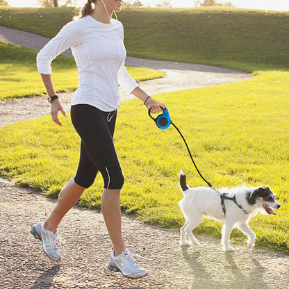 16.5FT Automatic Retractable Dog Leash with Pet Collar - Hands-Free Walking Solution, Complimentary Shipping within the US