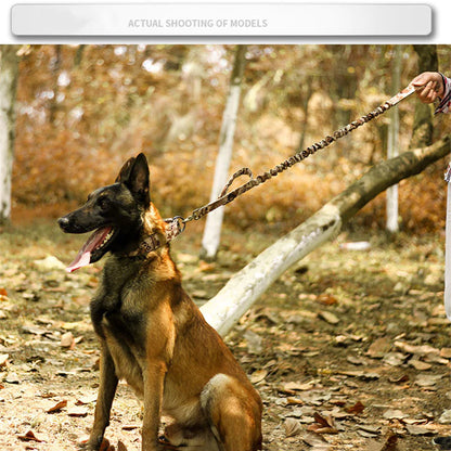 Heavy-Duty 2-Inch Nylon Tactical Dog Collar for Large Breeds with Metal Buckle