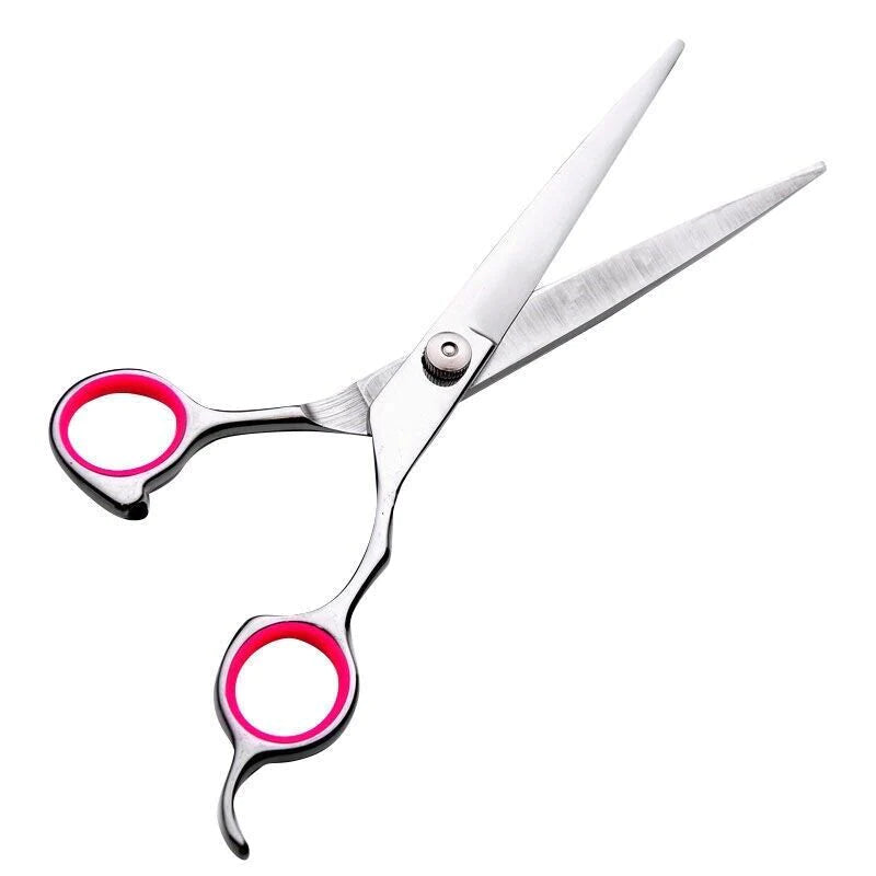 Professional Dog Grooming Scissors Set - Stainless Steel Straight, Curved, and Thinning Shears Kit