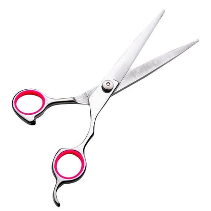 Professional Dog Grooming Scissors Set - Stainless Steel Straight, Curved, and Thinning Shears Kit