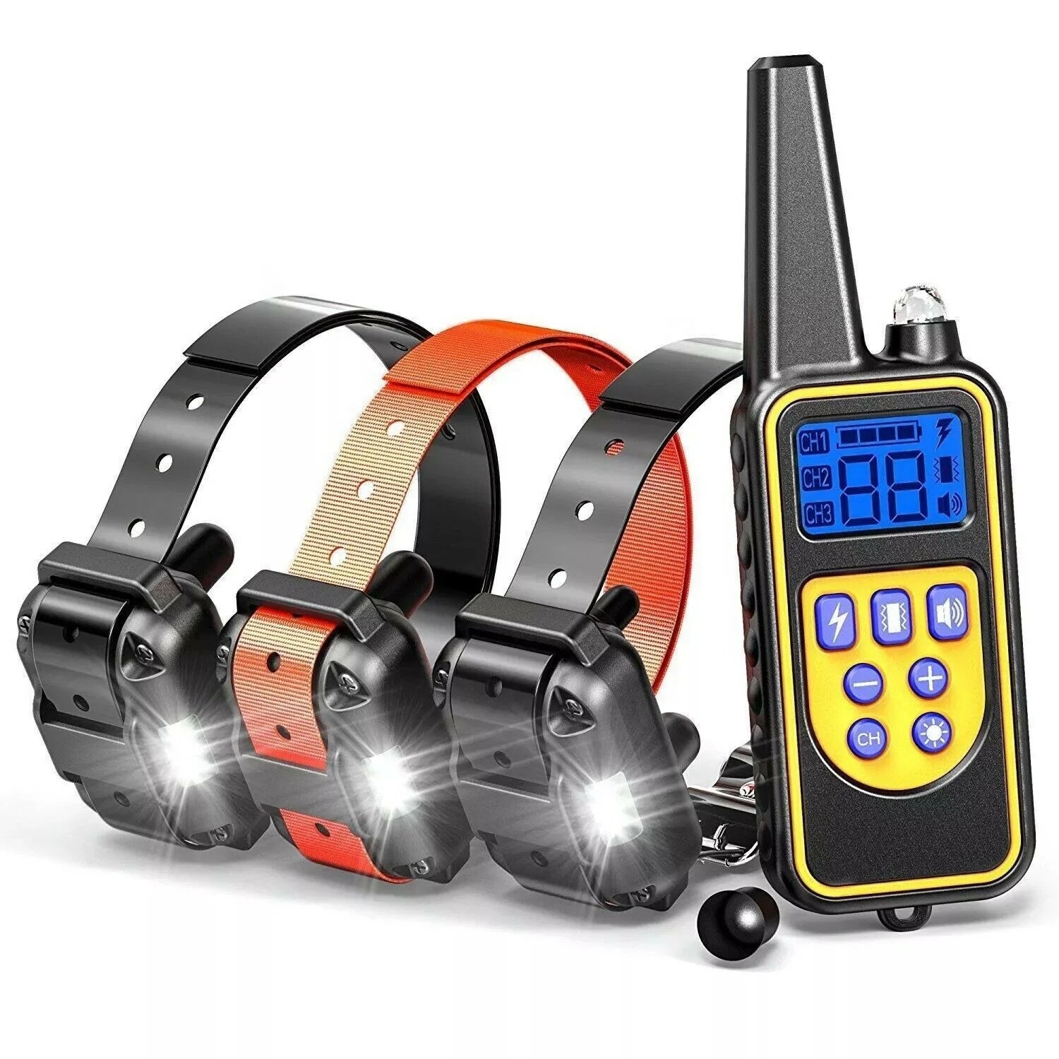 3000 FT Waterproof Rechargeable Remote Dog Training Collar with Shock Function