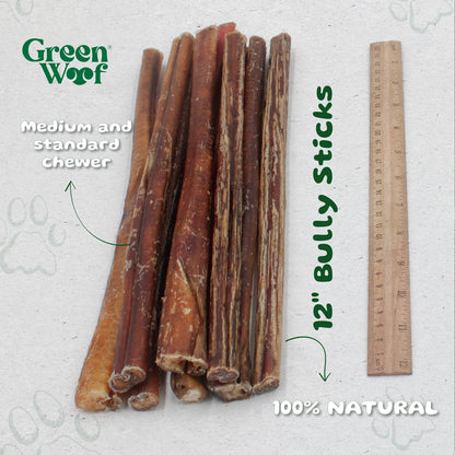 Straight Bully Sticks Natural Dog Chews