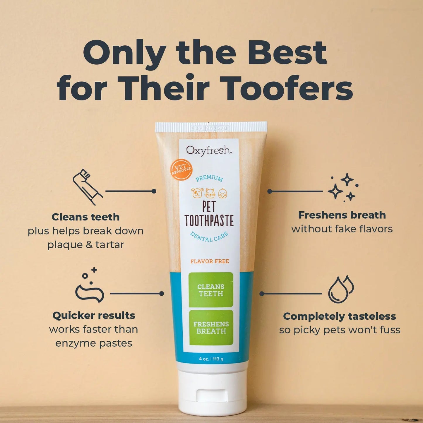 Premium Pet Toothpaste - Best Way to Clean Pet Teeth & Remove Plaque