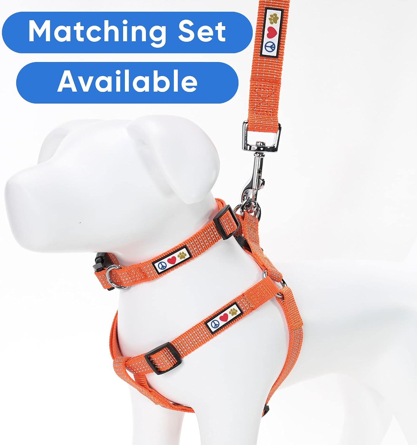 Vibrant Orange Reflective Dog Leash - 6 Ft Durable & Lightweight Lead for Medium to Large Dogs and Puppies