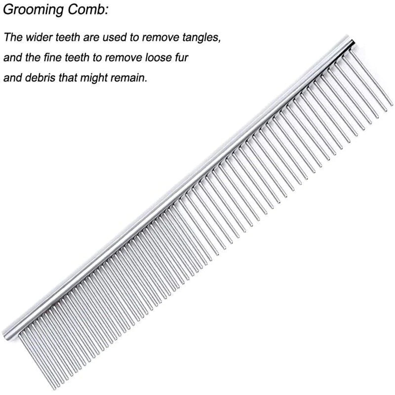 Professional Dog Grooming Scissors Set - Stainless Steel Straight, Curved, and Thinning Shears Kit