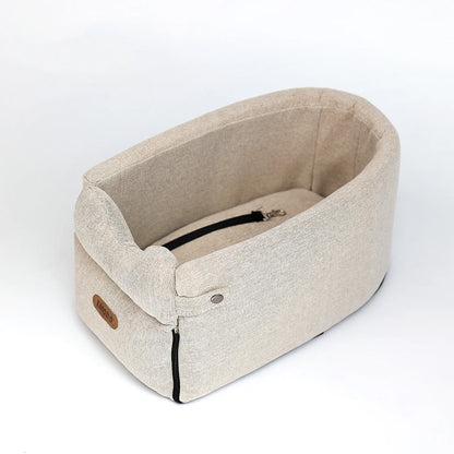 Portable Dog Car Seat Bed and Carrier for Small Pets - Travel Safety Accessories