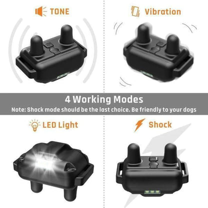 3000 FT Waterproof Rechargeable Remote Dog Training Collar with Shock Function