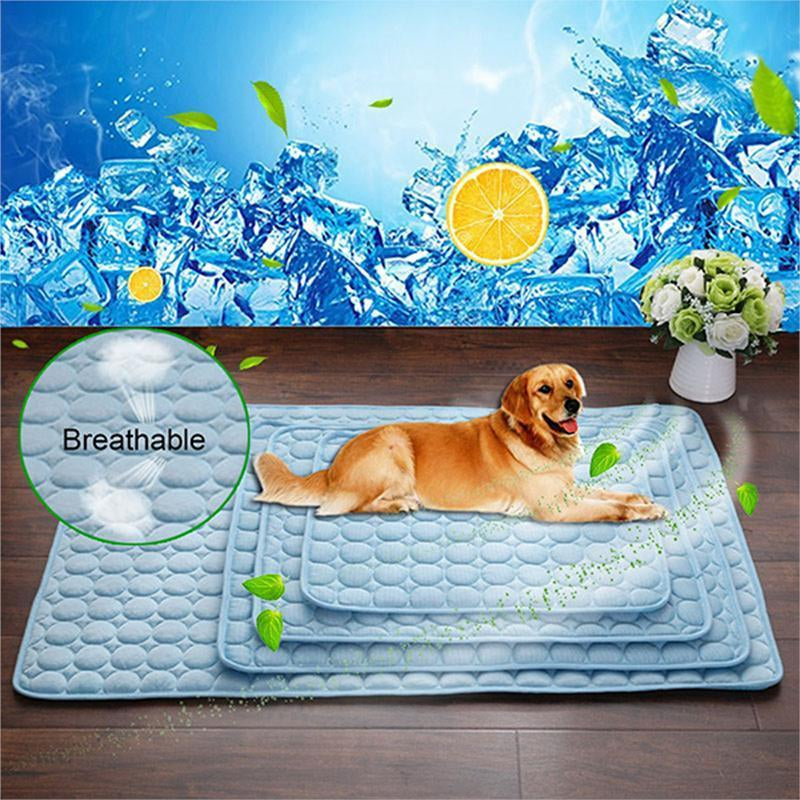 Cooling Ice Silk Pet Bed for Dogs and Cats - Optimal Summer Comfort Solution