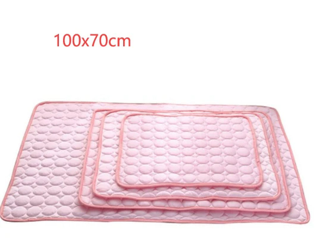 Cooling Ice Silk Pet Bed for Dogs and Cats - Optimal Summer Comfort Solution