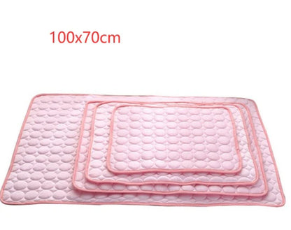 Cooling Ice Silk Pet Bed for Dogs and Cats - Optimal Summer Comfort Solution