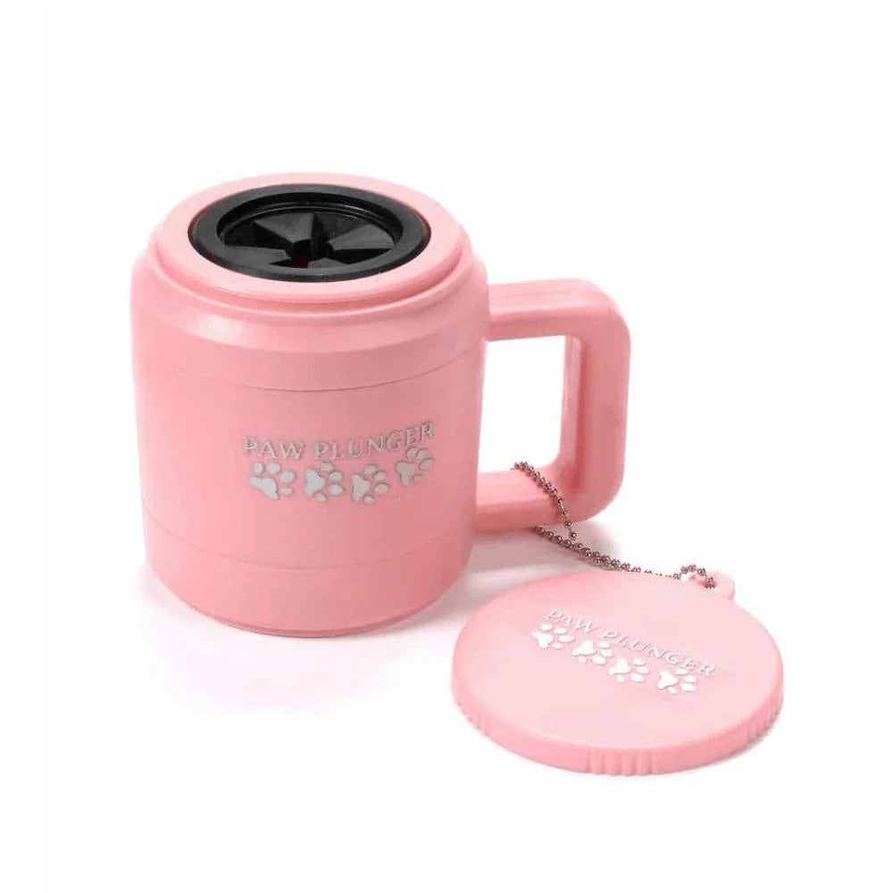 Paw Plunger Pink - Gentle Paw Cleaning Solution for a Pristine Home and Vehicle (5.25" L x 3.5" W x 4" H)