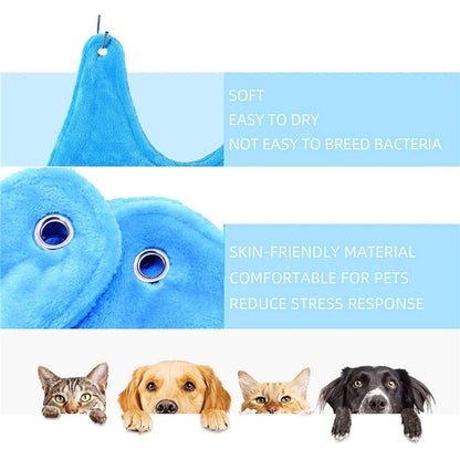 Portable Pet Grooming Hammock Harness for Dogs and Cats - Breathable Grooming Support