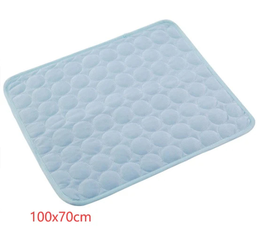 Cooling Ice Silk Pet Bed for Dogs and Cats - Optimal Summer Comfort Solution