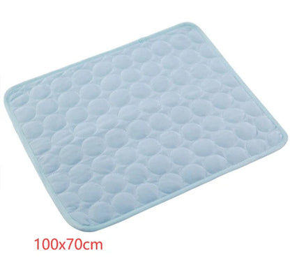 Cooling Ice Silk Pet Bed for Dogs and Cats - Optimal Summer Comfort Solution