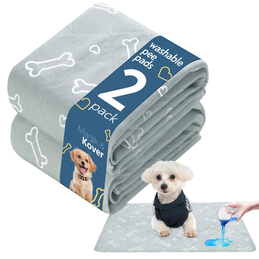 2Pcs Washable Pee Pads for Dogs and Cats, Super Absorbent Reusable Waterproof Leak-Proof Non-Slip Puppy Training Pads Potty Pads Pet Mats for Floor, Crate, Kennel, Playpen, Bed & Sofa, Whelping, Pet Supplies #Summervibes #Tiktokshopmemorialday