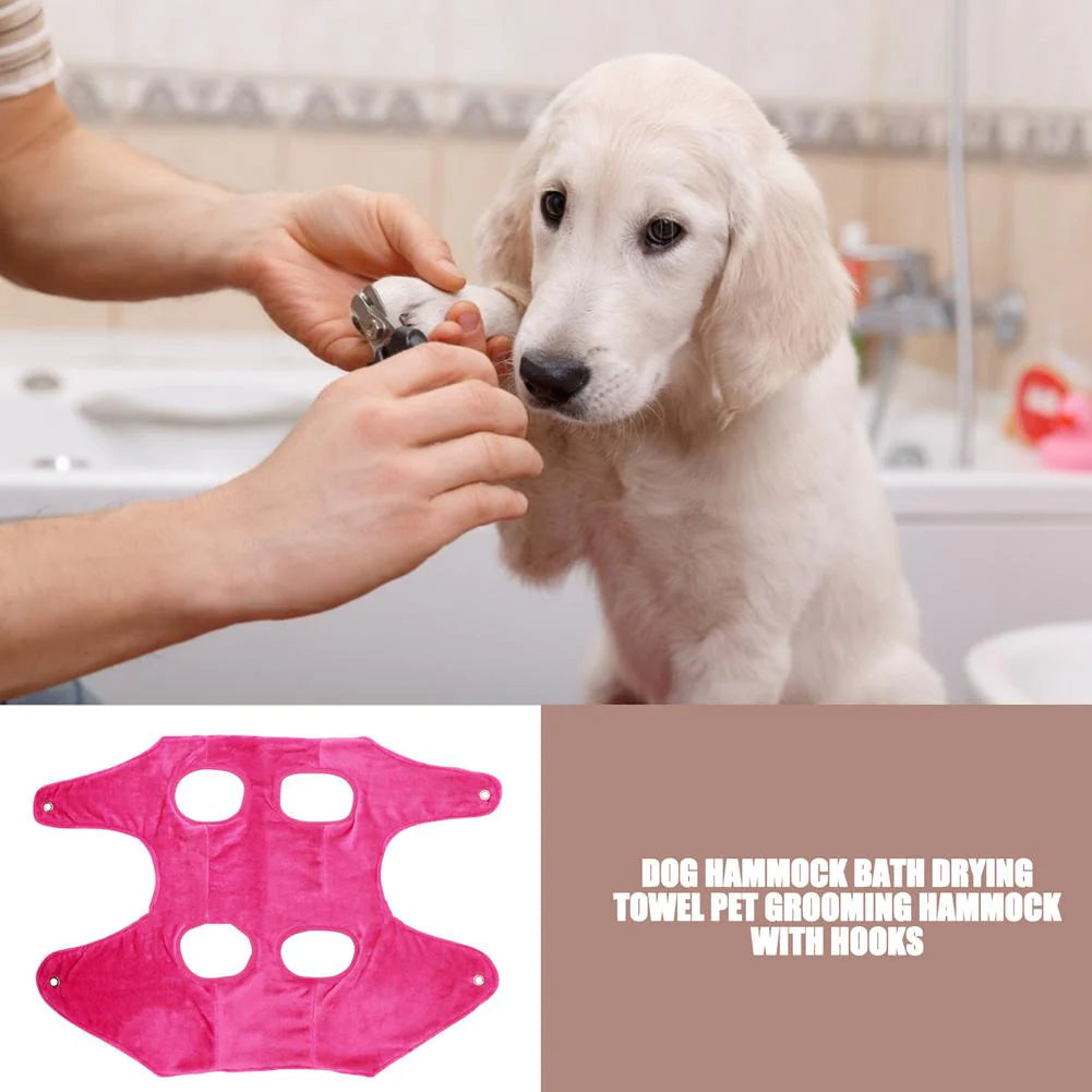 Portable Pet Grooming Hammock Harness for Dogs and Cats - Breathable Grooming Support