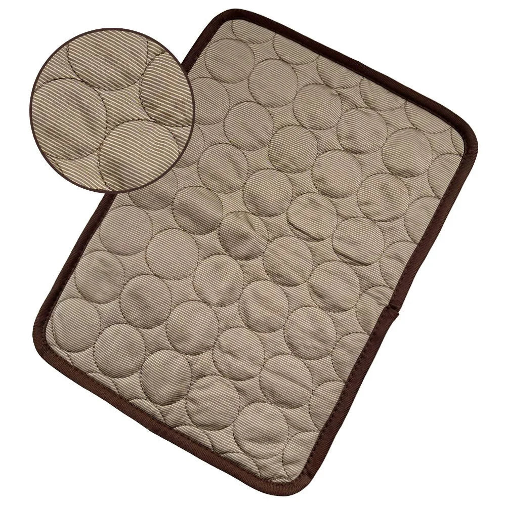 Cooling Ice Silk Pet Bed for Dogs and Cats - Optimal Summer Comfort Solution