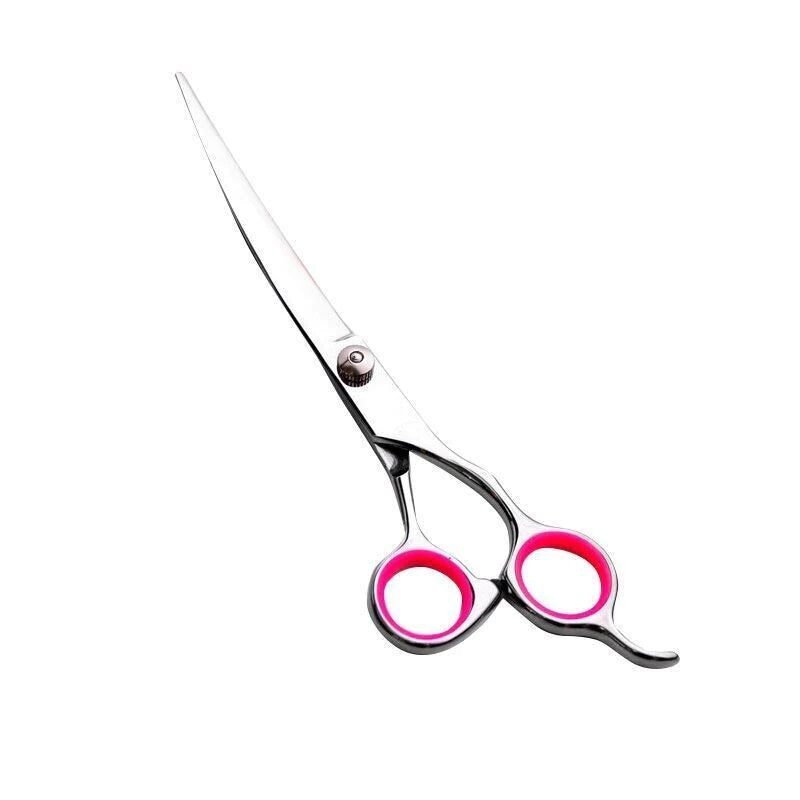 Professional Dog Grooming Scissors Set - Stainless Steel Straight, Curved, and Thinning Shears Kit