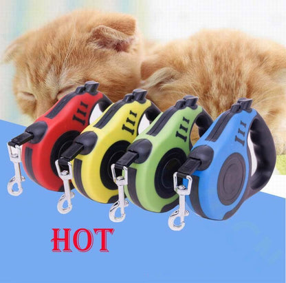 16.5FT Automatic Retractable Dog Leash with Pet Collar - Hands-Free Walking Solution, Complimentary Shipping within the US