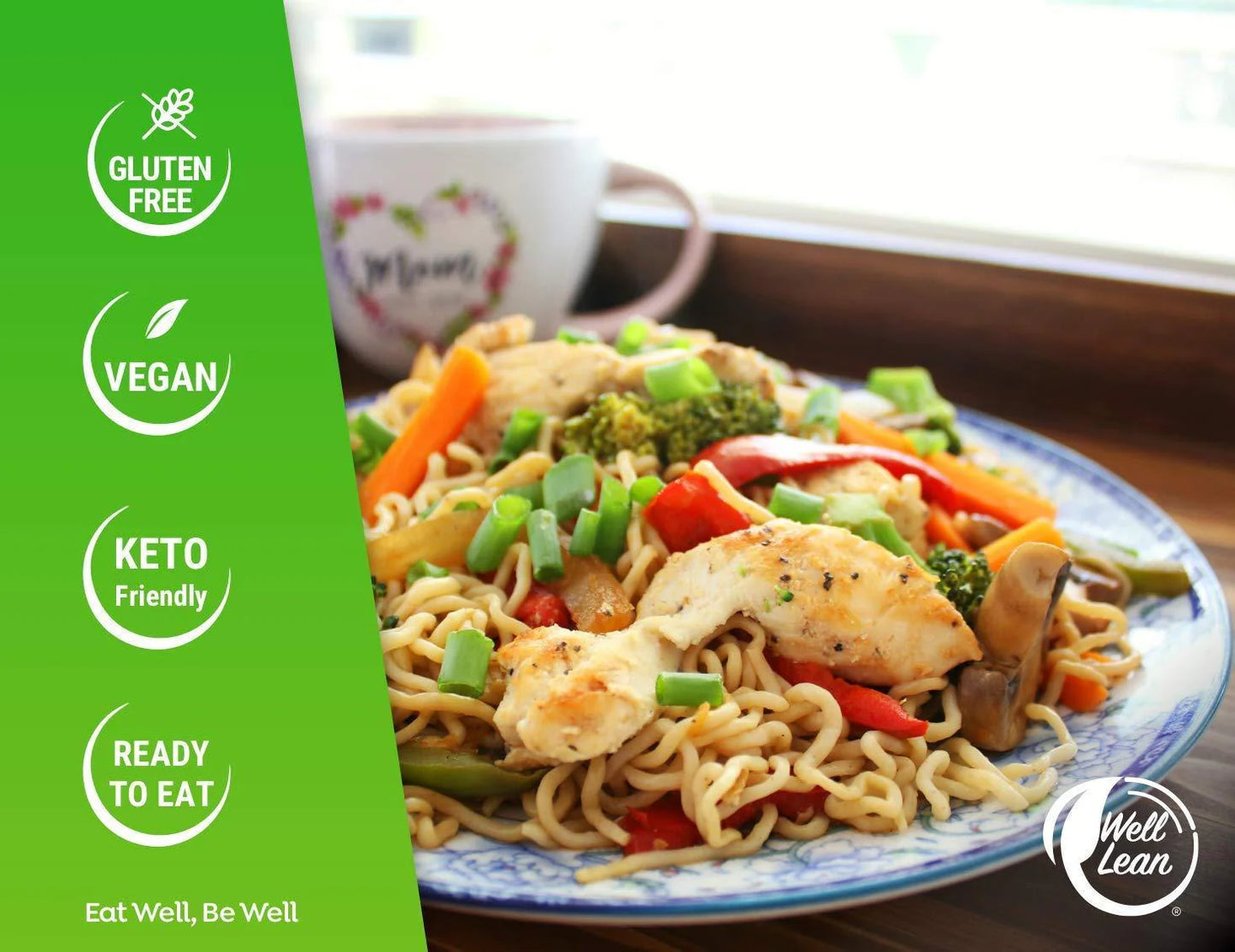 Organic Konjac Shirataki Noodles Zero Carb Keto Pasta USDA Organic Healthy Noodles Low Carb Pasta 100% Plant Based Ready to Eat 6 Pack (12 Servings)