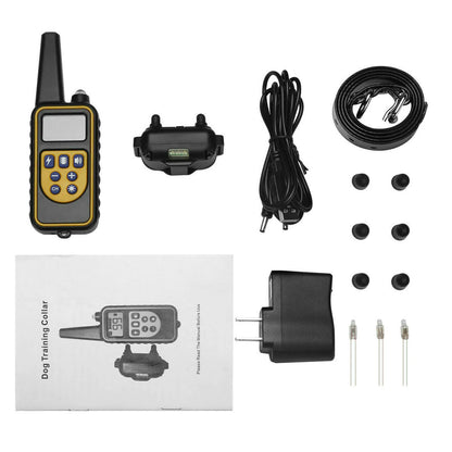 3000 FT Waterproof Rechargeable Remote Dog Training Collar with Shock Function