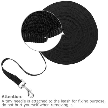 Premium Long Dog Training Leash for Obedience and Recall - Multiple Length Options (6/15/23/33/50/100 FT)