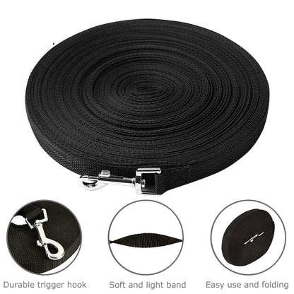 Premium Long Dog Training Leash for Obedience and Recall - Multiple Length Options (6/15/23/33/50/100 FT)