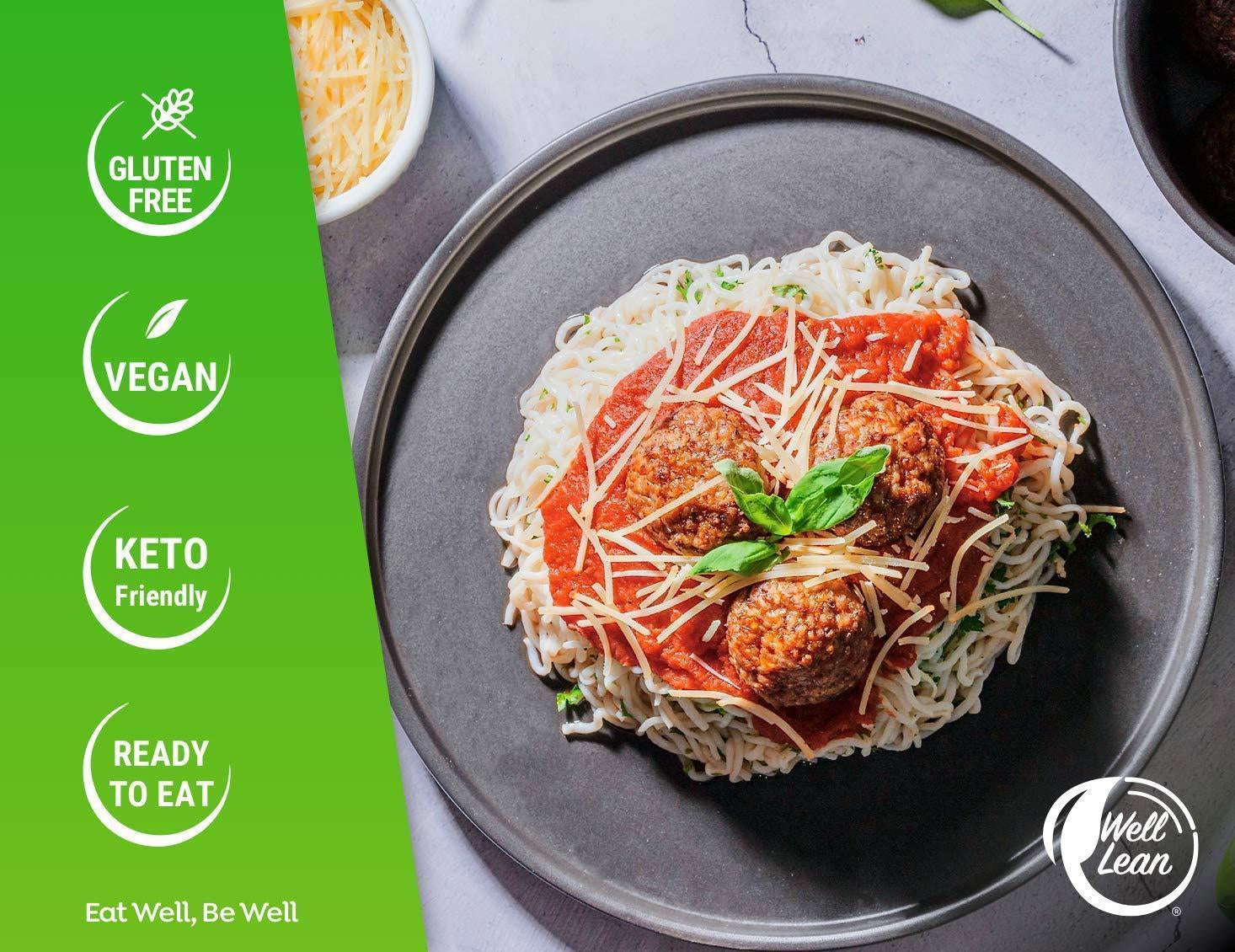 Organic Konjac Shirataki Noodles Zero Carb Keto Pasta USDA Organic Healthy Noodles Low Carb Pasta 100% Plant Based Ready to Eat 6 Pack (12 Servings)